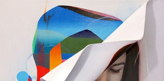 This piece of art named 'under form' has been created in the size of 24x36 inch.