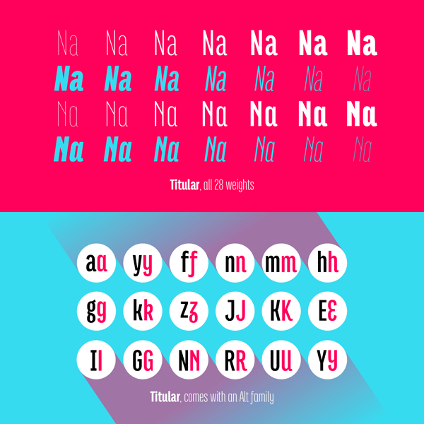 28 weights and an alt subfamily. 28 weights and an alt subfamily.