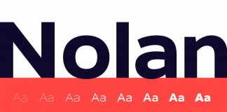 The Nolan font family by Galin Kastelov is a sturdy and geometric sans serif typeface in 8 weights plus true italics.