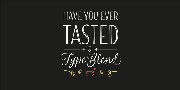 Hand drawn Blend fonts by type designer Sabrina Mariela Lopez of foundry Typesenses.