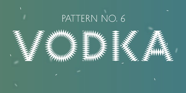 A type sample of font version no. 6. A type sample of font version no. 6.