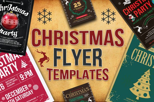 10 Christmas Flyers Bundle with CMYK color mode in 300 DPI.