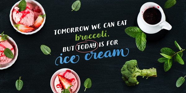 These two typefaces are a great choice for menus.