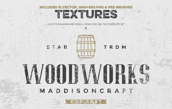 This kit also includes 10 high-res textures as PNG files and PSD brushes.