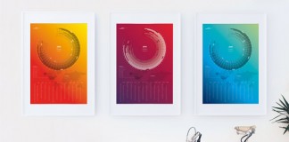 Calendar 2016 in three color versions by Bureau Oberhaeuser.