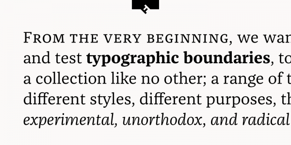 A more detailed look at a text sample using this besutiful serif family of foundry FontFont.