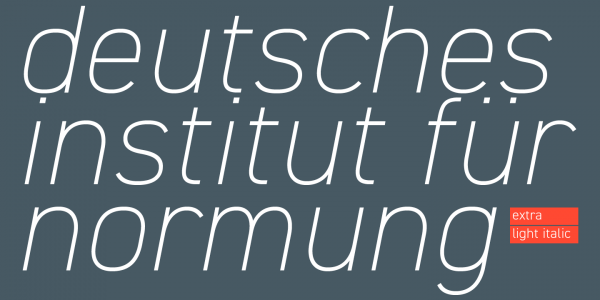 Example of the extra light italic version. Example of the extra light italic version.