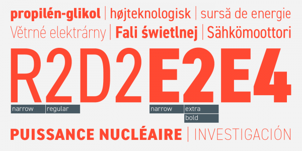 A typeface with lots of weights and widths as well as multi language support. A typeface with lots of weights and widths as well as multi language support.