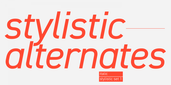 Check out the list of stylistic alternates. Check out the list of stylistic alternates.