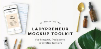 The Ladypreneur Mockup Creator Toolkit from Station Seven.
