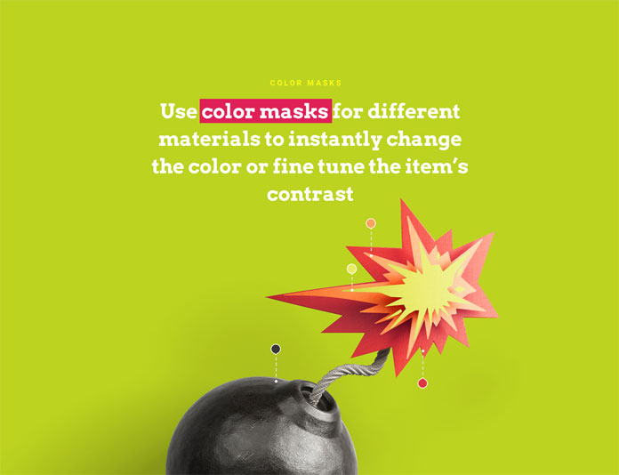 Color masks.