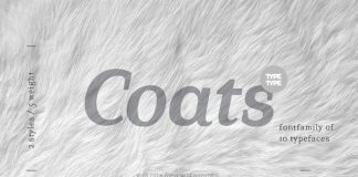 TT Coats font family.