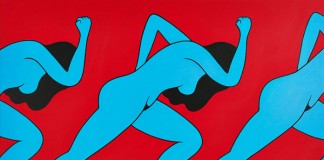 Lust, 2014 – acrylic on canvas, 100 x 140 cm (39.37 x 55.12 in).