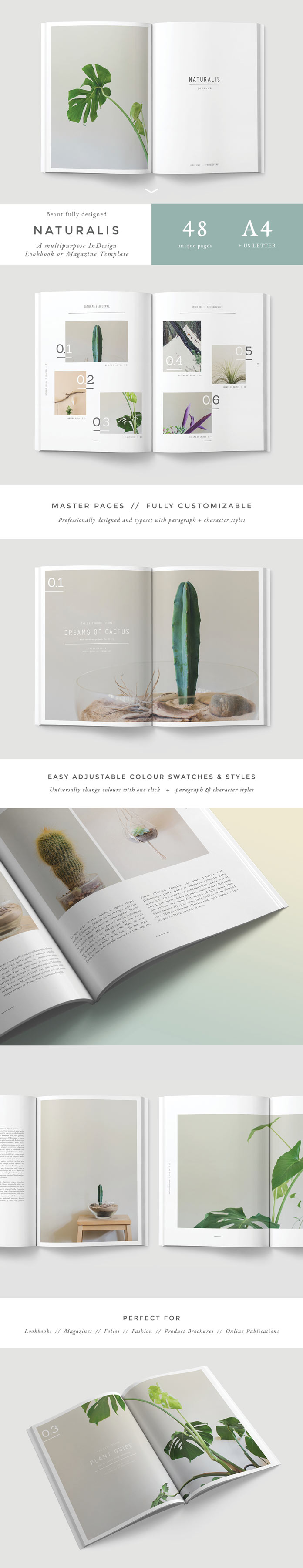 A multipurpose Adobe InDesign lookbook and magazine template. A multipurpose Adobe InDesign lookbook and magazine template.