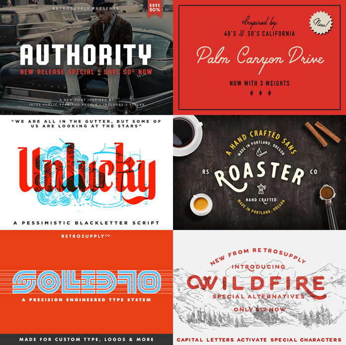 Retro font pack.