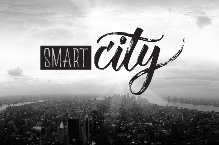 A script and a straight uppercase typeface in two weights.