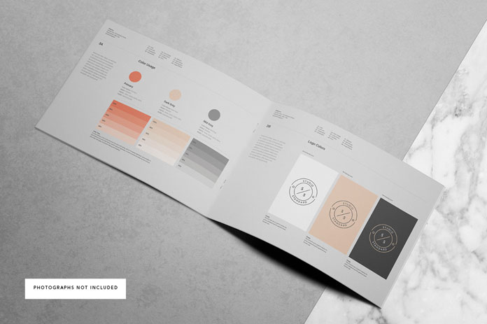 Replace logos and brand colors with your own in Adobe InDesign.