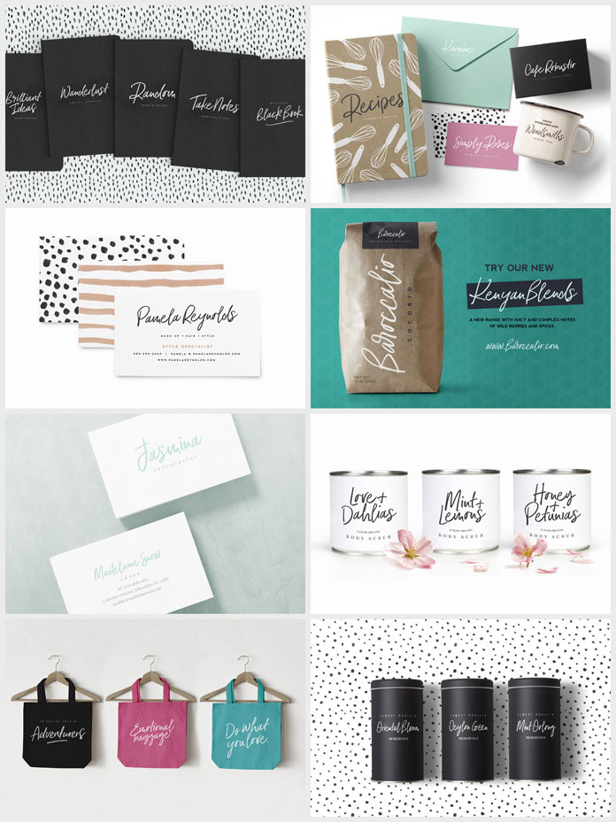 Indigo Blue, a charming new handwritten font with bonus swashes.