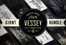 Giant Font Bundle from Hustle Supply Co. Giant font bundle with 56 fonts in total.