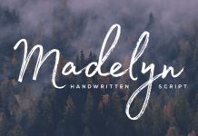 Madelyn typeface from Fontfabric.
