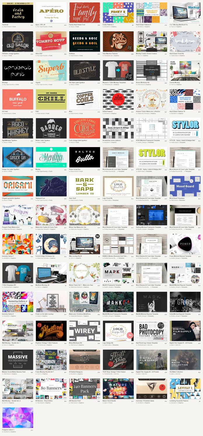 November Big Bundle – 88 fantastic design products from Creative Market. November Big Bundle – 88 fantastic design products from Creative Market.