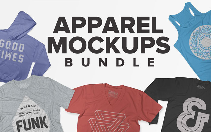 Apparel mockups bundle.
