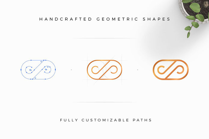 Customizable paths thanks to handcrafted vector shapes.