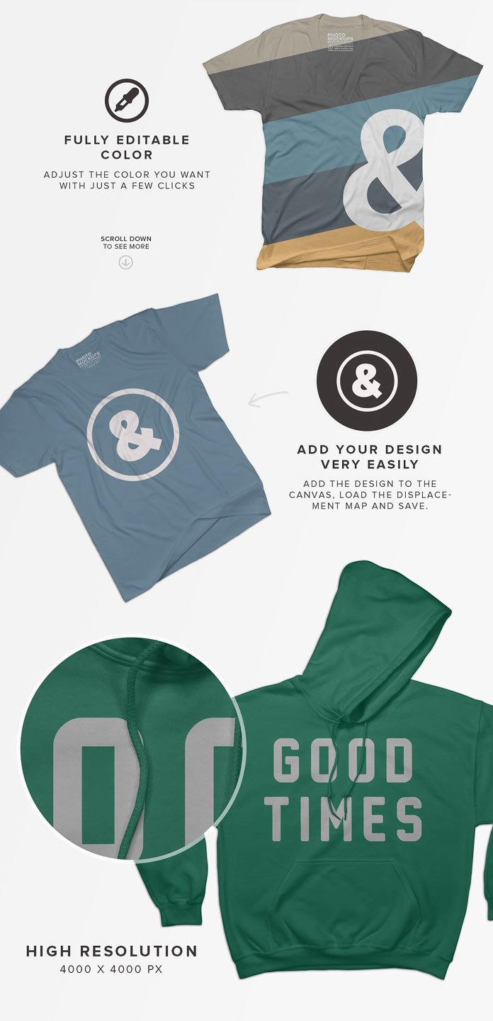 Fully editable colors.