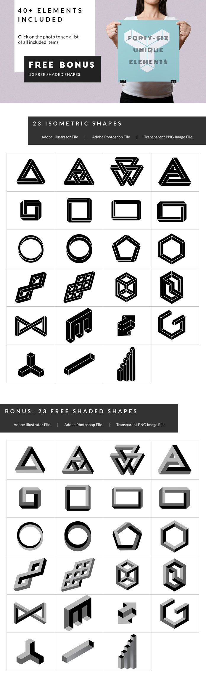 46 unique elements. 46 unique elements.