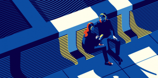 Museums Quartier – Wintertime illustrations by Malika Favre.