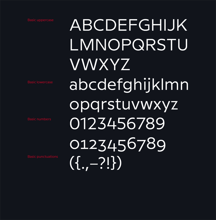 Milliard - basic character set.
