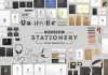 Adobe Photoshop header stationery scene generator.