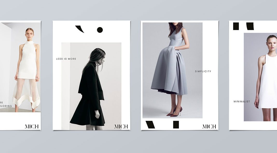 Mich fashion boutique identity by Gary Corr.