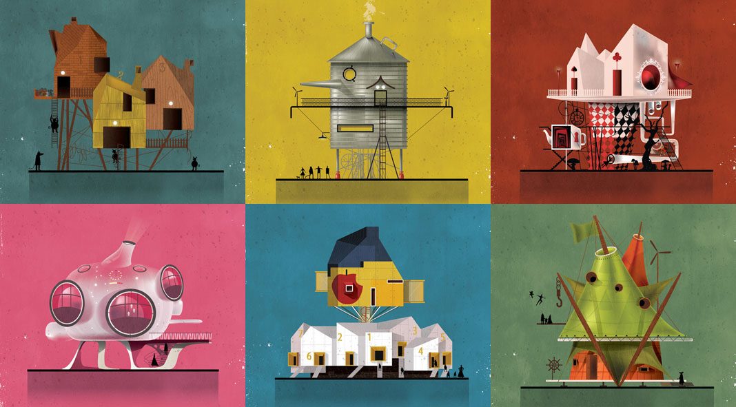 ARCHITALE illustrations by Federico Babina