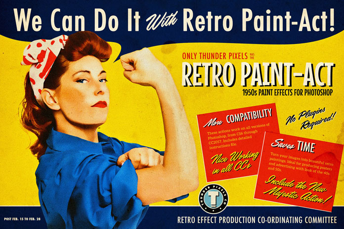 Turn photos in vintage graphics with Retro Paint-Act. Turn photos in vintage graphics with Retro Paint-Act.