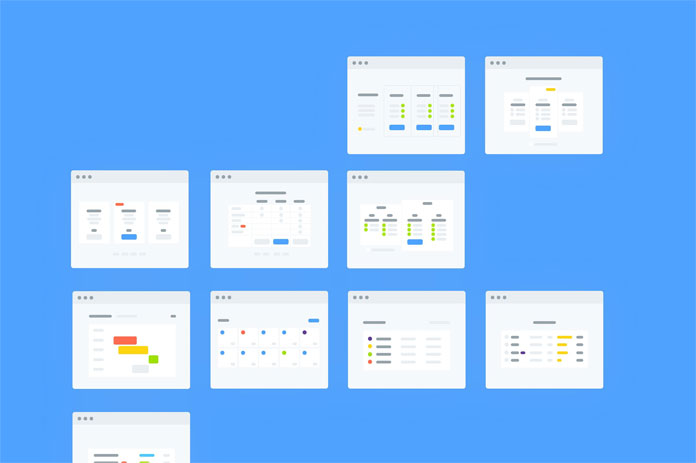 Structure maps and flow charts.