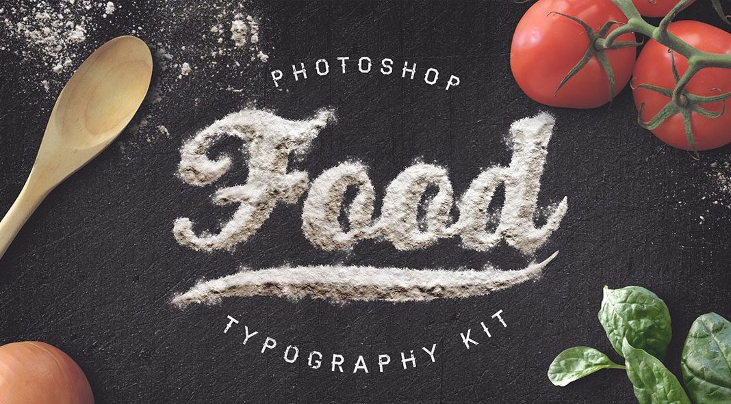 Food Typography Kit. Food Typography Kit.