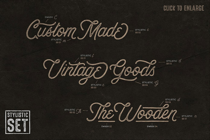 Stylistic set.