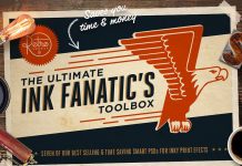 The Ink Fanatic's Toolbox - retro texture bundle for Adobe Photoshop