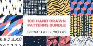 100 Seamless Hand Drawn Patterns
