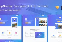 AppStarter - UI Kit for App Landing Pages.