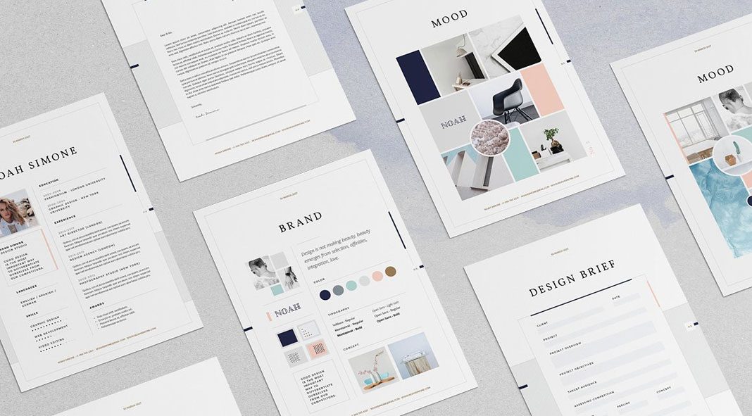 Design collection - brochure print templates from Moscovita.
