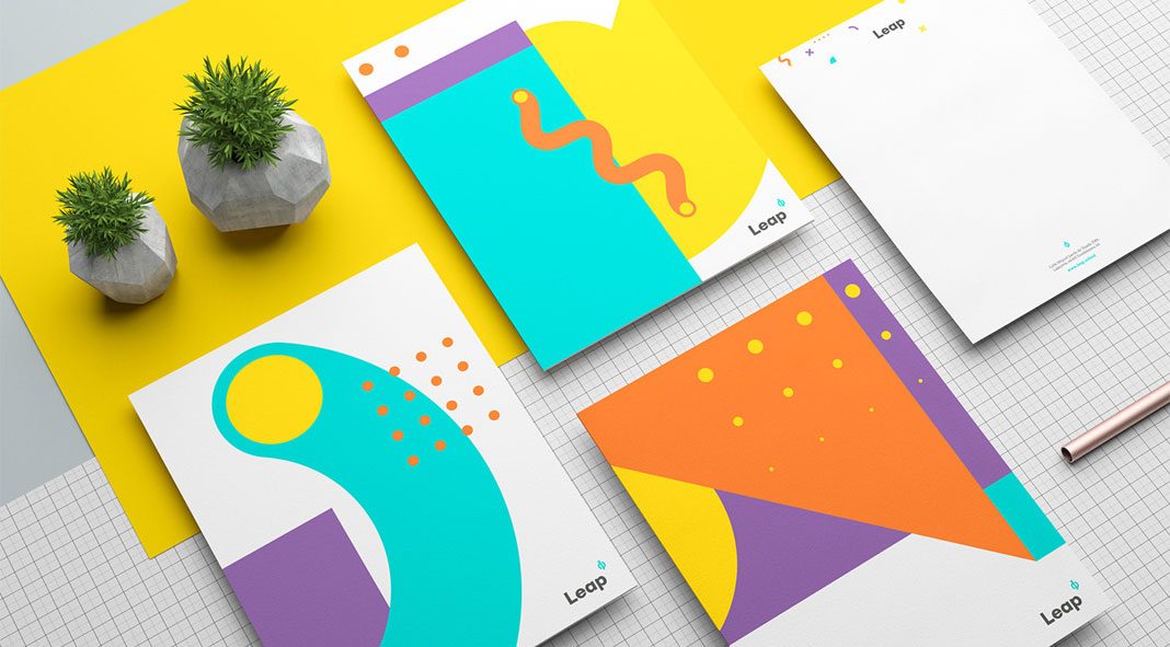 Leap brand identity by Menta Picante.
