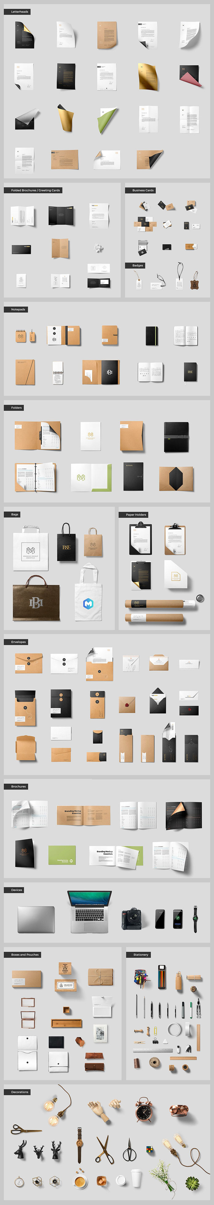 Preview of all items.