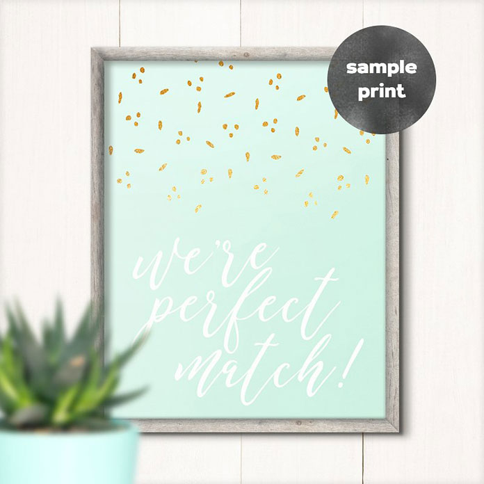 Sample print.
