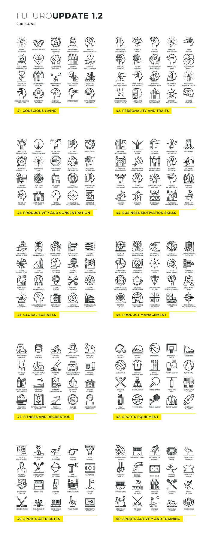Futuro line icons - Update 2