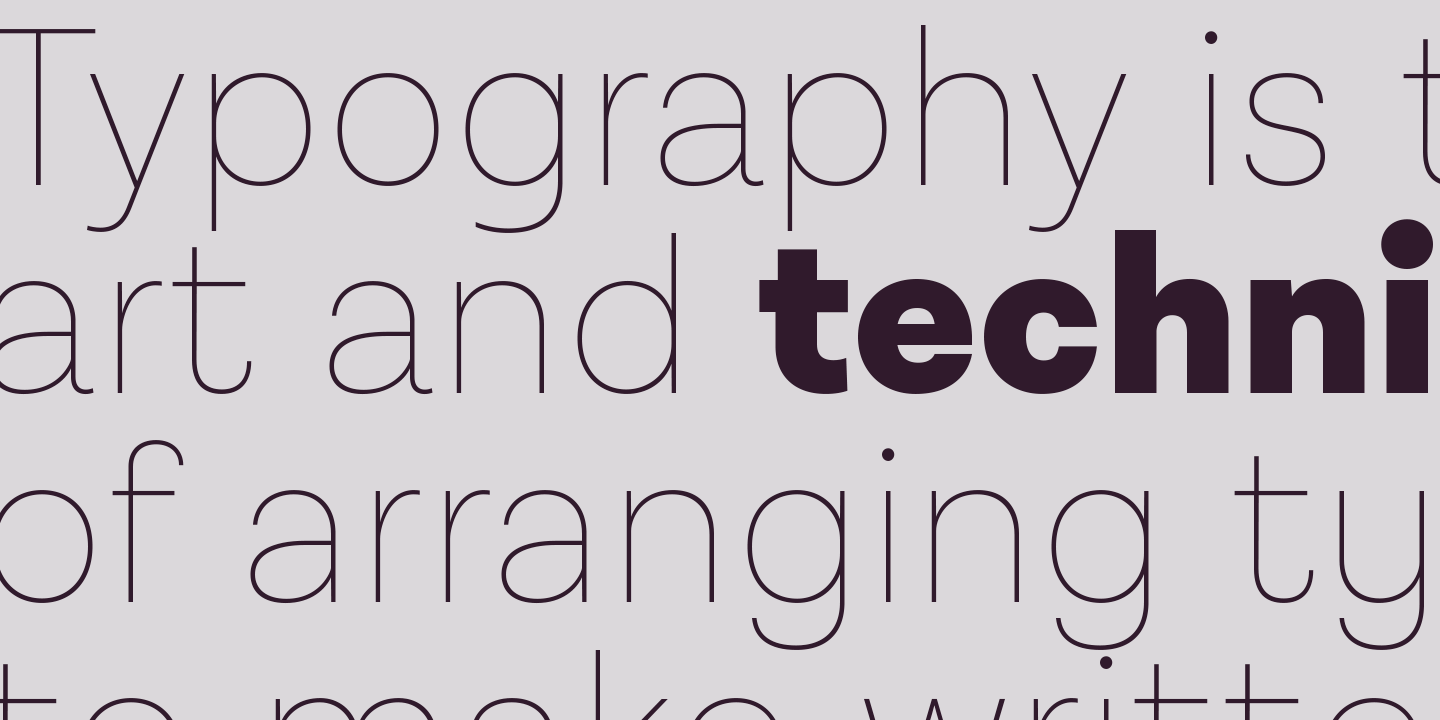 Lota Grotesque font family, high versatility and functionality.