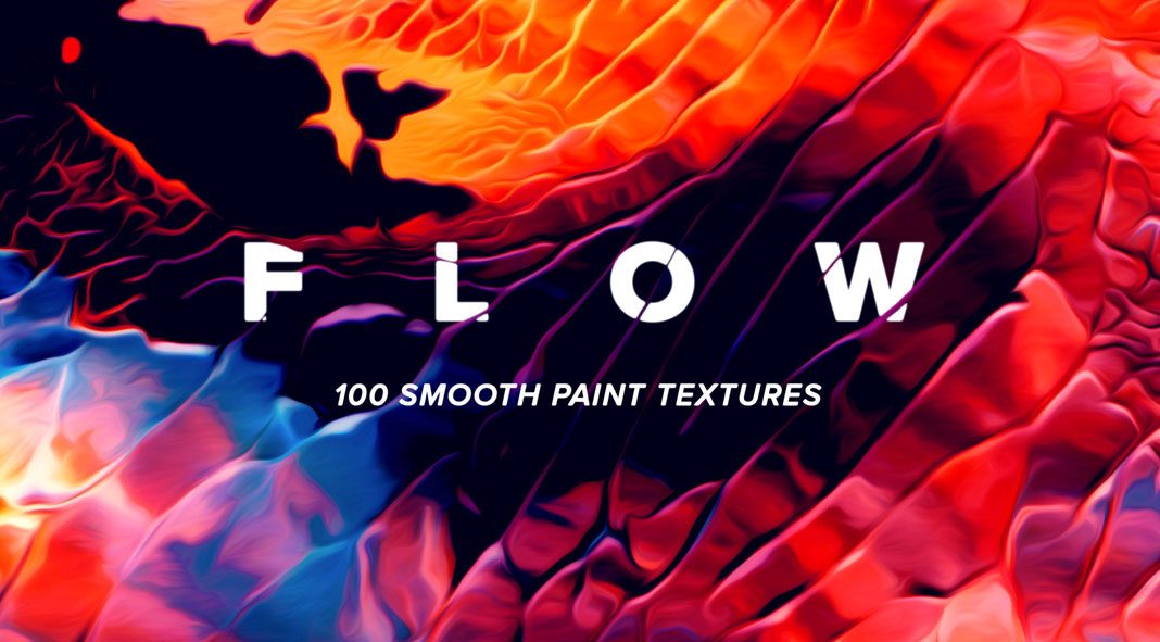 Flow: 100 fluid paint textures in striking colors.