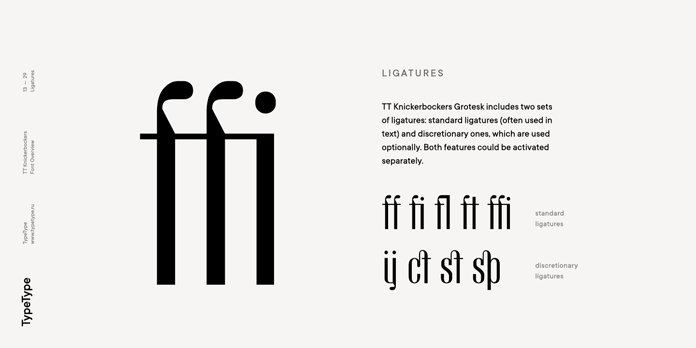 Ligatures. Ligatures.