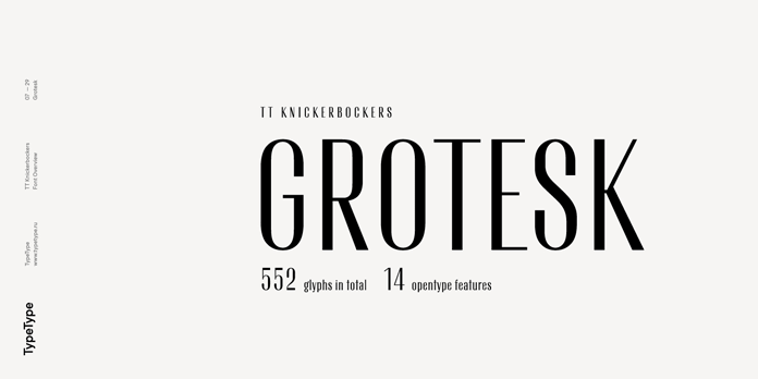 Grotesk version. Grotesk version.